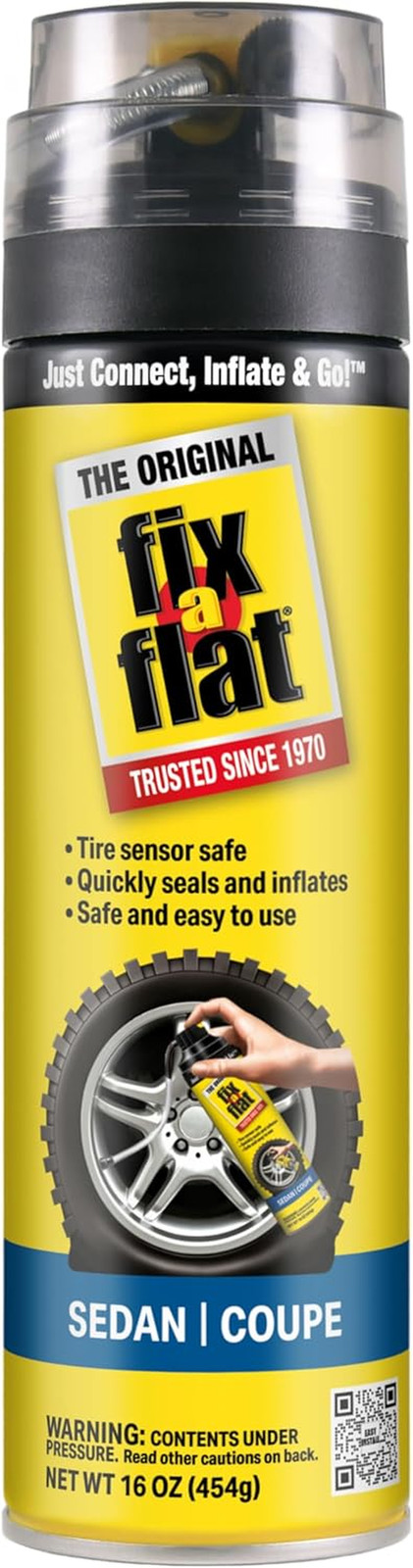 Fix a Flat Tire Repair Aerosol 16oz Emergency Inflator Seal Punctures Quick