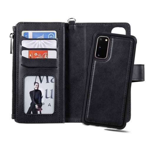 For Samsung S23 S22 S21 S20 S10 S9 Magnetic Detachable Wallet Leather Case Cover - Picture 14 of 49