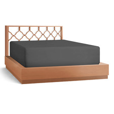 21 Extra Deep Pocket Ultra Soft Fitted Sheet with Corner Straps, Twin - Gray