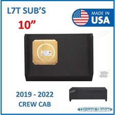 2019-2024 Chevy Silverado Crew Cab 10" Sub Box Subwoofer Enclosure Solo Baric