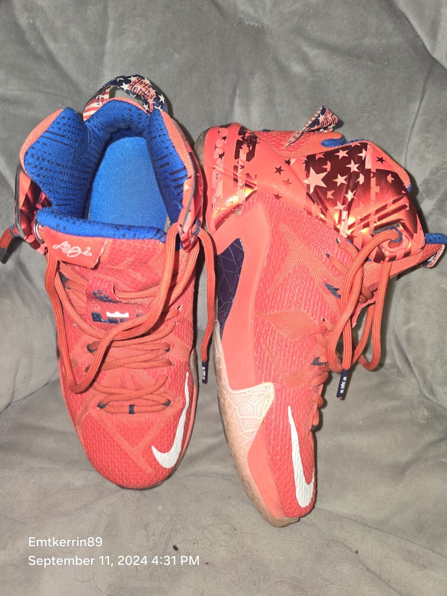 シューズ(男性用) NIKE LEBRON XII 12 INDEPENDENCE DAY Nike LeBron 12 Independence Day - A&V Pawn