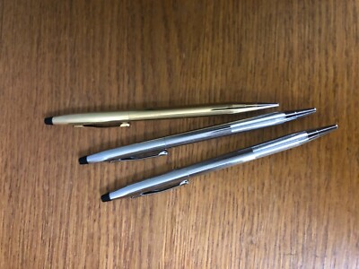 Lot of 3: Two Vintage Cross Pens, One Vintage 12K Gold Filled Mechanical Pencil