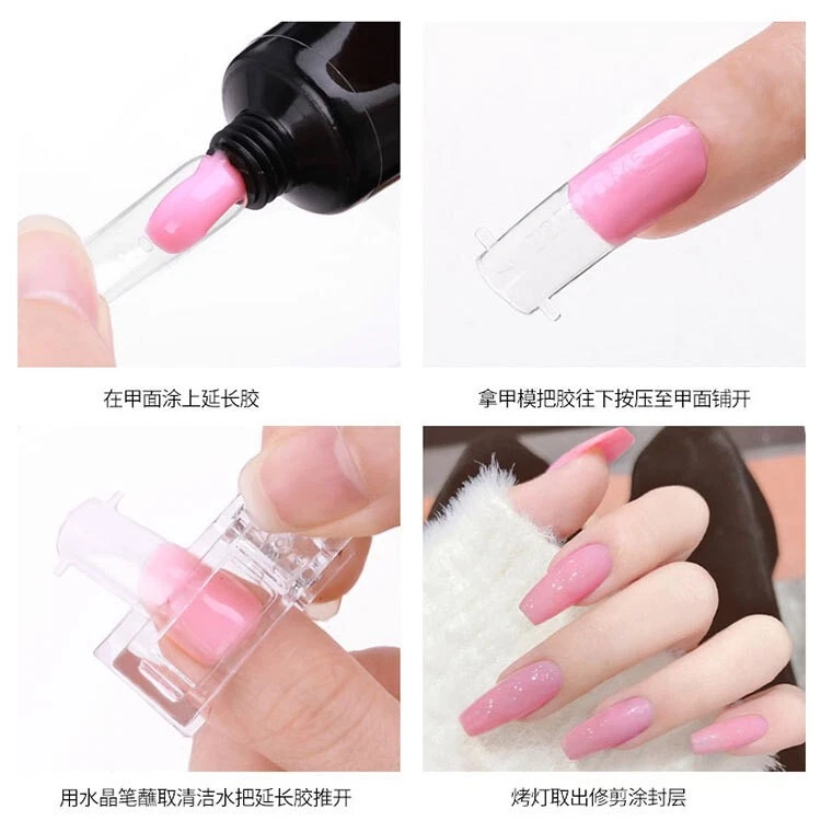 10Pcs Nail Tips Clip Quick Building Poly Builder Gel DIY Extension Clamp Clips - Image 3 of 4