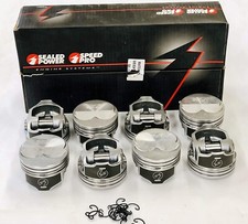 Speed Pro Chevy 350 5.7 Hypereutectic Coated Dome H618CP Pistons & Moly Ring kit