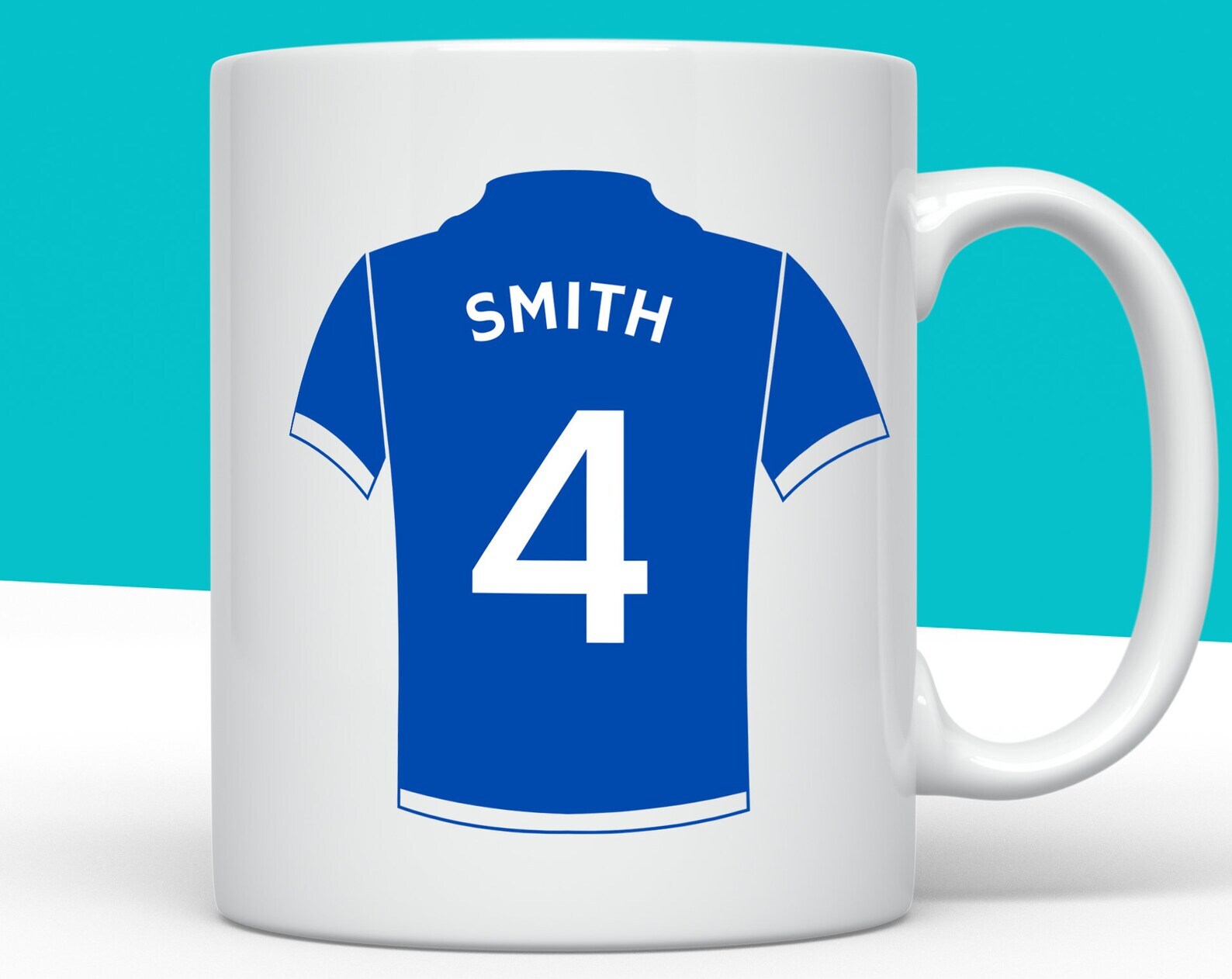 Personalised Football Kit Mug Any Colour Football Player Mug Football Gift