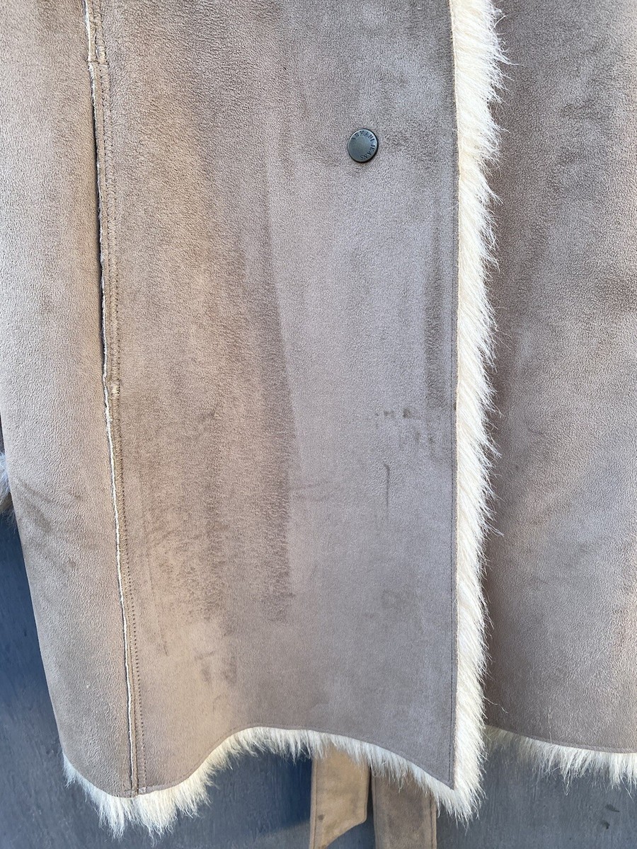 Armani jeans Vintage fur coat jacket size 42 | eBay