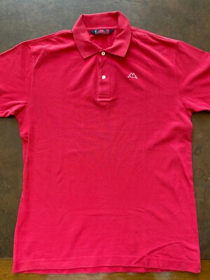 KLEID VON KAPPA+++POLOSHIRT+++ROT+++GR.XL +++ORIGINAL 100%+++STREET WEAR+++RETRO'
