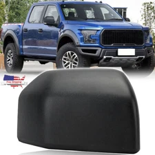 Passenger Side Mirror Cover Cap For Ford F-150 Truck 2015-2020 Textured Black