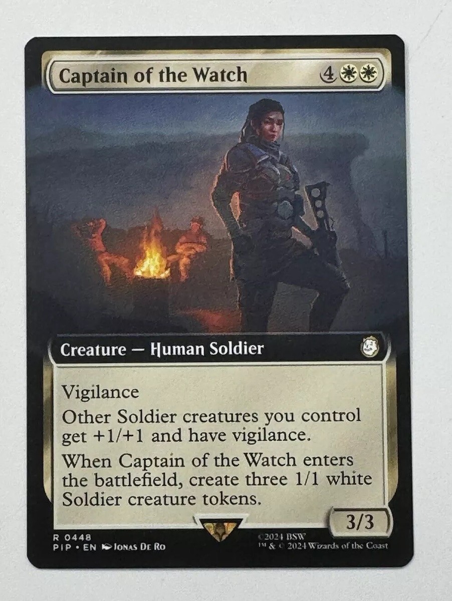 MTG Card Captain Of The Watch Extended Rare Fallout Magic NM SEE PICS 448