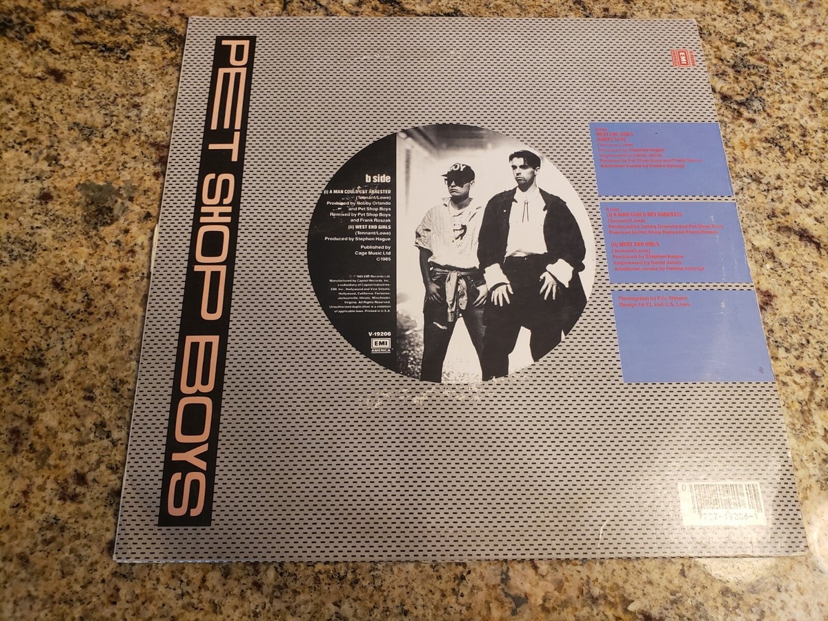 PET SHOP BOYS - WEST END GIRLS / A MAN COULD GET ARREST - 12