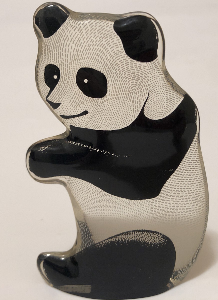 Abraham Palatnik Lucite Panda Bear Optical Art Sculpture Artist
