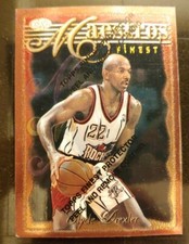 🏀 1996-97 Topps Finest 23 M9 Maestros Clyde Drexler Houston Rockets VG card🏀