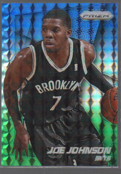 JOE JOHNSON  2014-15 PANINI PRIZM BLUE GREEN MOSAIC PRIZMS CARD #125