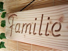 Holzschild, Schild mit persönlicher Gravur, ...