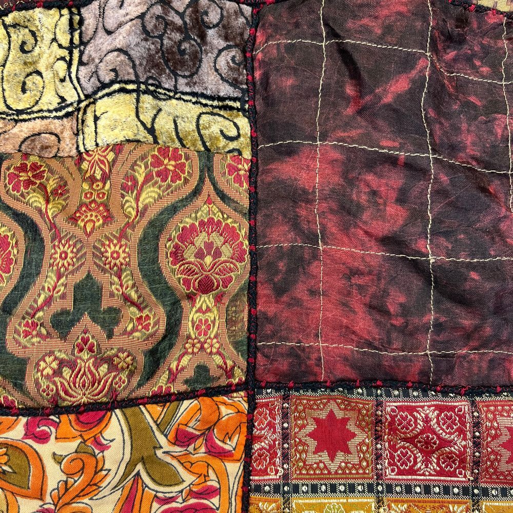 Chicos Patchwork Quilted Jacket Boho Paisley Flor… - image 2