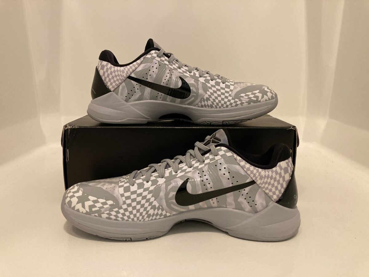 10 Men- Nike Kobe 5 Protro PE Derozan Grey Zebra Baskeball 10 Men- Nike Kobe 5 Protro PE Derozan Grey Zebra Baskeball