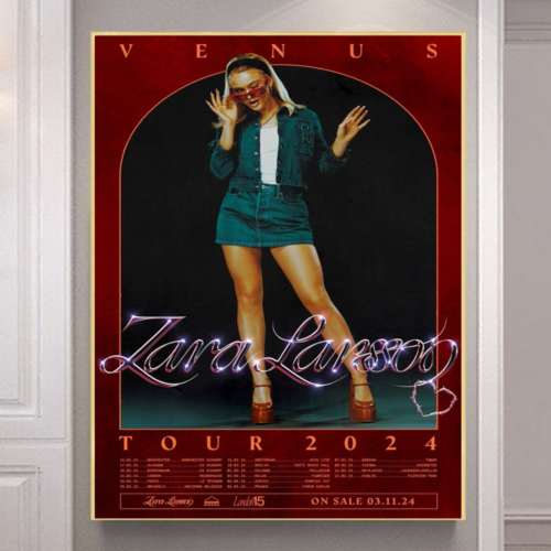 ZARA LARSSON Venus 2024 World Tour poster - 第 1/1 張圖片