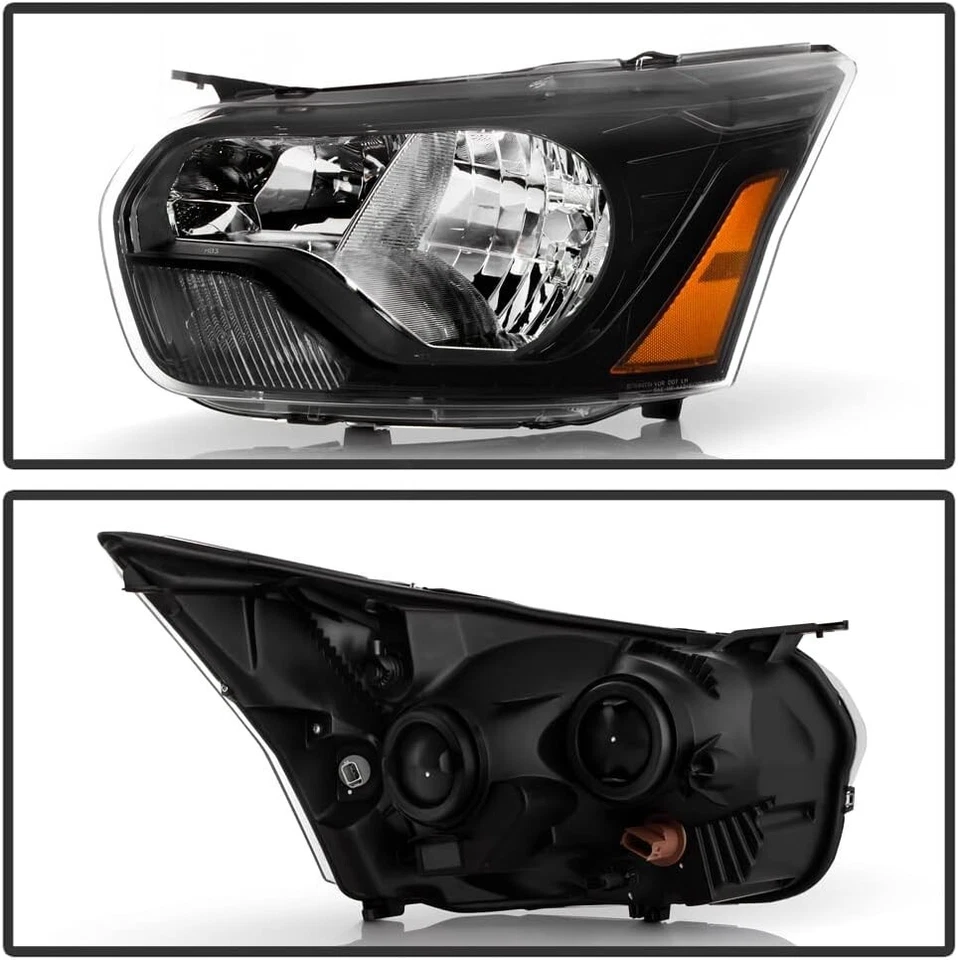Faróis de halogênio preto esquerda+direita Ford Transit 150 250 350 2015-2023 - Imagem 2 de 4
