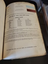 1956 DUPONT DUCO OLDSMOBILE COLOR PAINT CHIP SWATCH SHEET BULLETIN NO 22 