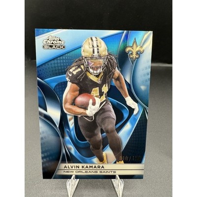 Topps Chrome Black Alvin Kamara Saints #71 Serial Numbered 010/150