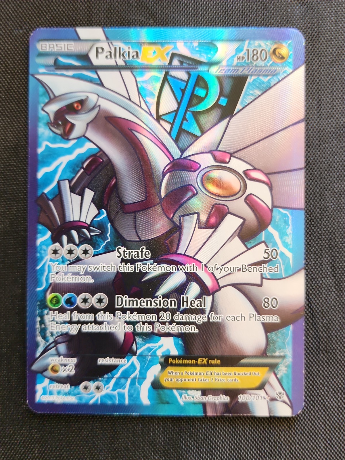 Palkia EX (Team Plasma) (100 Full Art) 100/101 Plasma Blast Holo