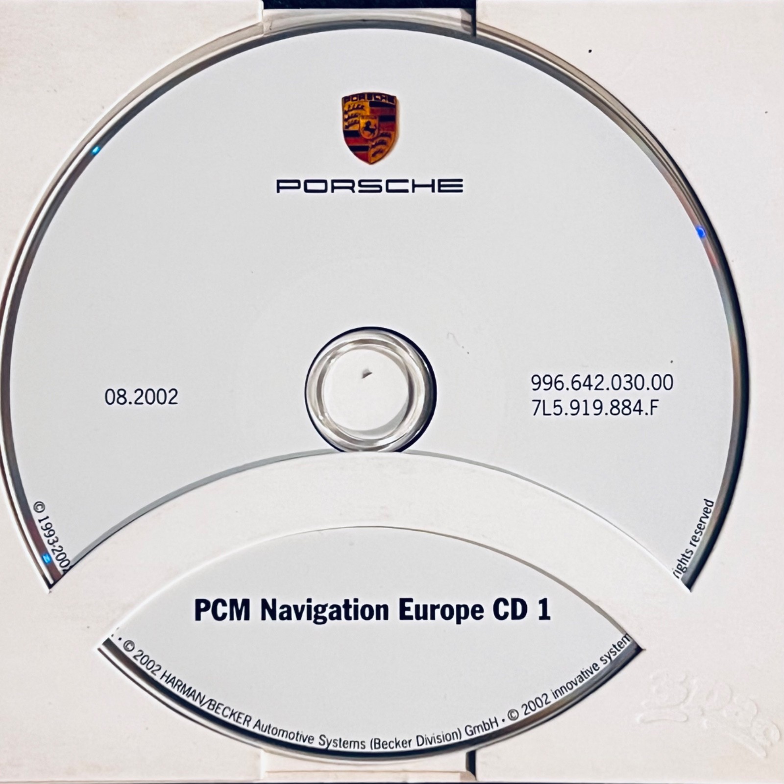 2002 Porsche PCM  Satnav Map Navigation 3 DVDs Disc UK-Europe