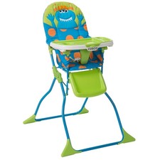 Cosco Kids Simple Fold Deluxe High Chair  3 Position Tray  Baby Toddler 6