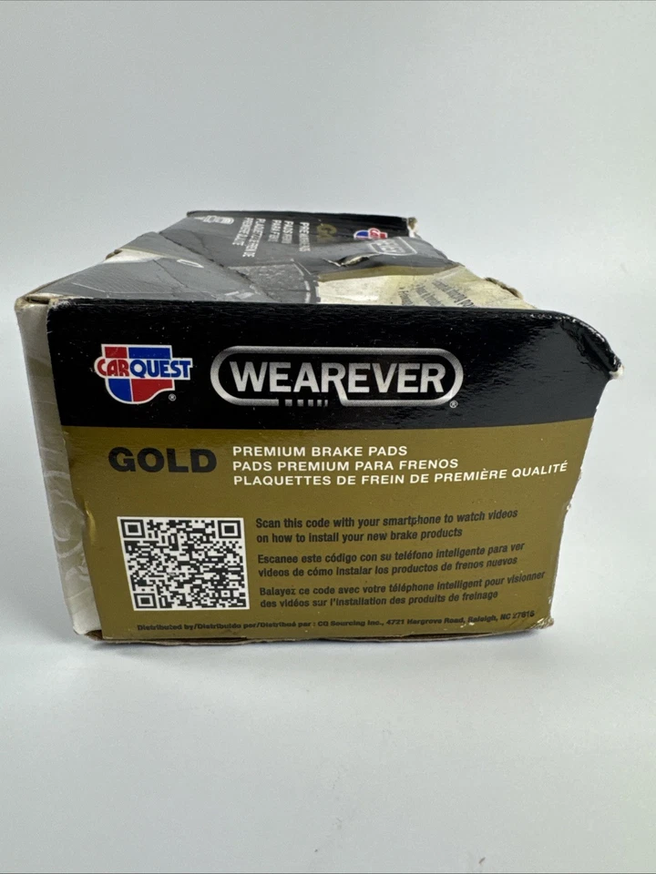 Car Quest 金色半金属前刹车片 GMKD154 Wearever — 第 4/4 张图片