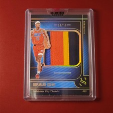 2024-25 Panini Silhouette Ousmane Dieng #13 Gold 3-Color Patch 04/10 Thunder