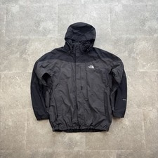 Vintage The North Face HyVent Waterproof Jacket Black Grey Hooded Coat XL