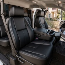 Frontrear Black For 07-13 Chevrolet Silverado Seat Covers Extended Cab