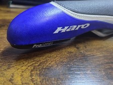 Vintage Haro Pro Series Black / Blue BMX Racing Seat Saddle GT, Redline, Haro