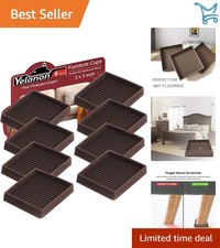 Non Slip Furniture Pads 8 Pcs for Hardwood Floors Anti Skid Rubber Feet Prote...