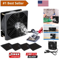Compact Smoke Prevention Fan for Home Use - Ideal for Soldering and Woodworking