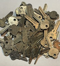 LOT of 65 ILCO Key Blanks USA Brass Uncut Blanks NOS Locksmith Supplies