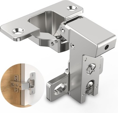 10 Pack Face Frame Inset Cabinet Hinges, Soft Close 105° Insert Concealed Cab...