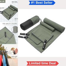 Microfiber Camping Towel Set 3 Pack 60x30 30x15 15x15 Quick Dry Travel Beach Gym