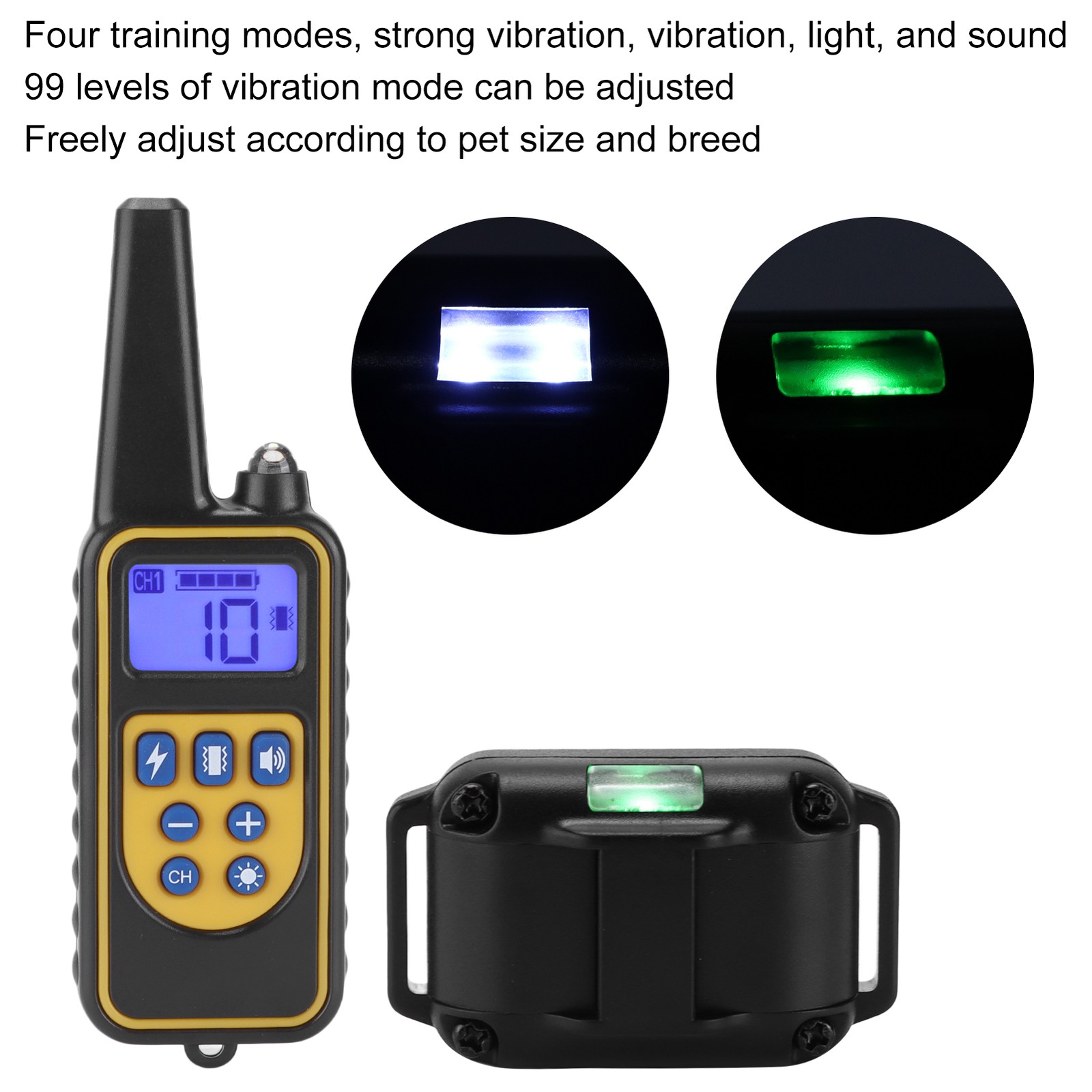 Waterproof Rechargeable Pet Remote Training Collar For Long Distance Training