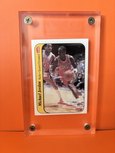 1986 - 1987 Fleer Michael Jordan Chicago Bulls #8 Basketball Card