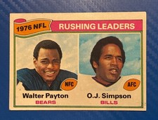 1977 Topps - League Leaders Walter Payton, O.J. Simpson #3