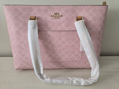 Coach Station Tote Bag In Powder Pink/gold CEA21 NWT | eBay
