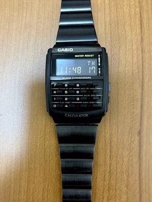 Casio Data Bank CA-506 Digital Watch Quartz 38mm Black Retro Vintage Men