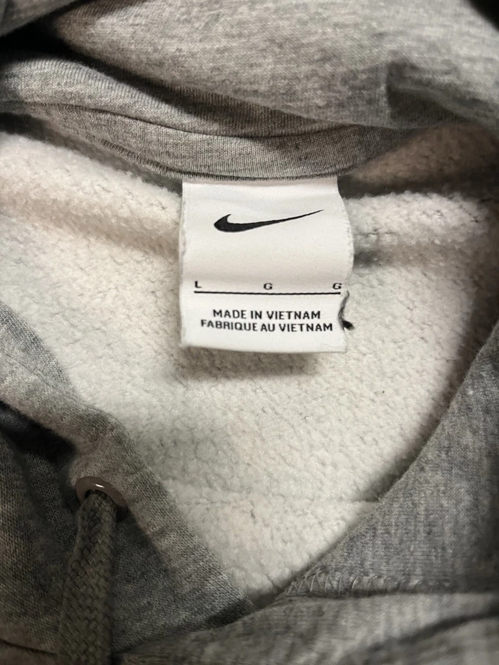 Mens Nike Florida State Seminoles FSU Long Sleeve Hoodie Sweatshirt Gray Sz L - Image 3 of 4