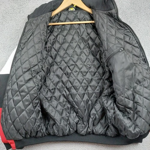 Vintage Scuderia Ferrari Mens Size XL F1 Racing Jacket Bomber Quilted Shell image 8