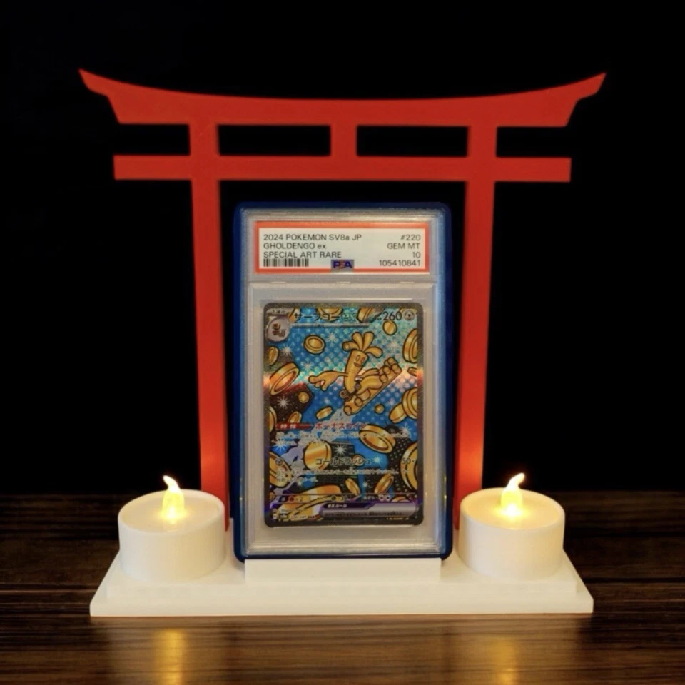 Card Slab Shrine Stand Display Pokémon BGS CGC PSA SGC Graded Cards - Image 2 of 4