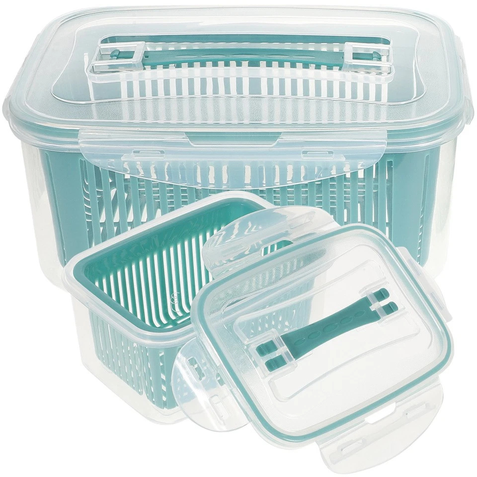 2 stücke Große Kapazität Kühlschrank Box Lebensmittelbehälter Küche Frische Box - Bild 4 von 4