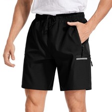 Men's Hiking Cargo Shorts Quick Dry Athletic Shorts for Men Casual Travel Cam...