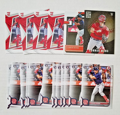 Connor Wong RC 19-ct Assorted Lot (19) Boston Red Sox E1