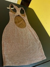 NWT Skims Women's Glitter Swim Metallic Dress Jasper SW-DRS-0111 Size XXS W11