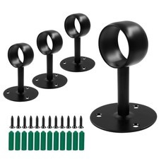 1-1/2 Inch Curtain Rod Ceiling-Mount Bracket, Stainless Steel Flange Rod Hold...